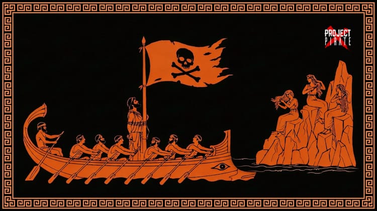 Odysseus bound to the mast navigating past the Sirens - ancient Greek framework for managing scope creep in project delivery